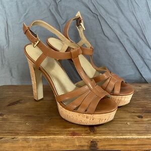 Michael Kors Brown Platform Sandals